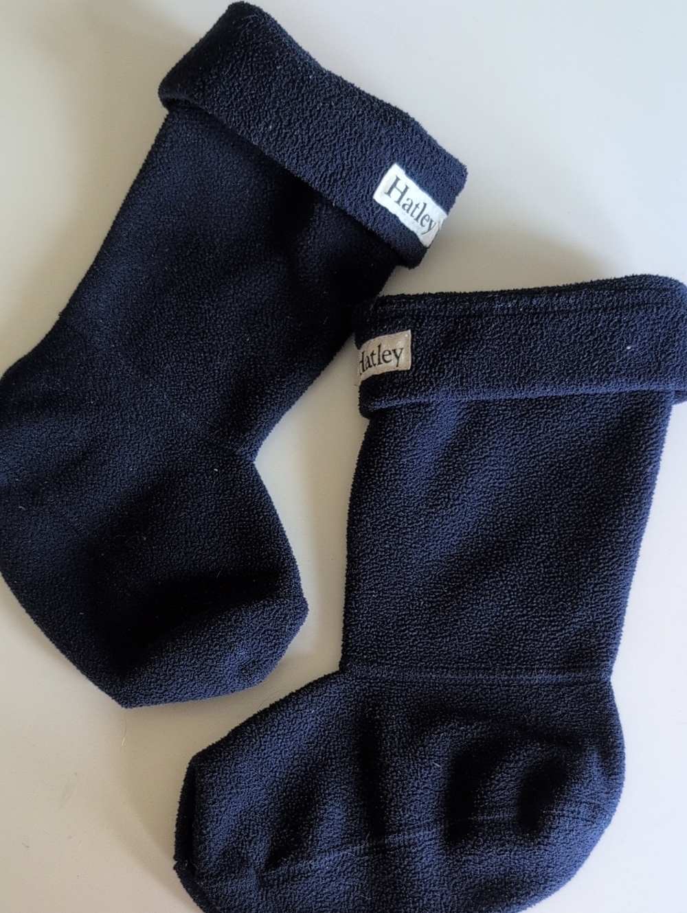 Hatley Kid's Navy Blue Fleece Boot Socks Liners